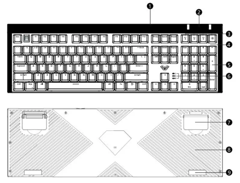 AULA F3050 Wireless Mechanical Keyboard - Product Overview