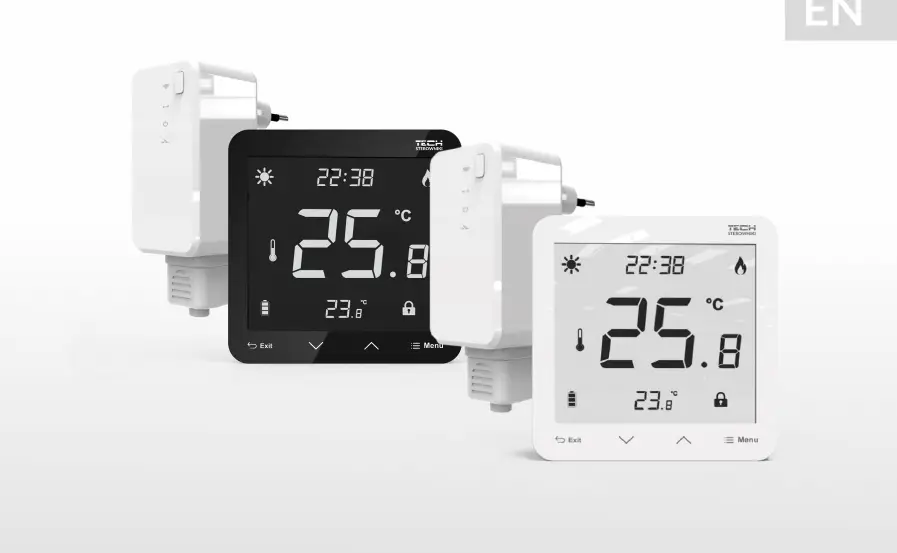 Tech Eu-297 V2 Two State Room Regulators Flush Mounted User Manual