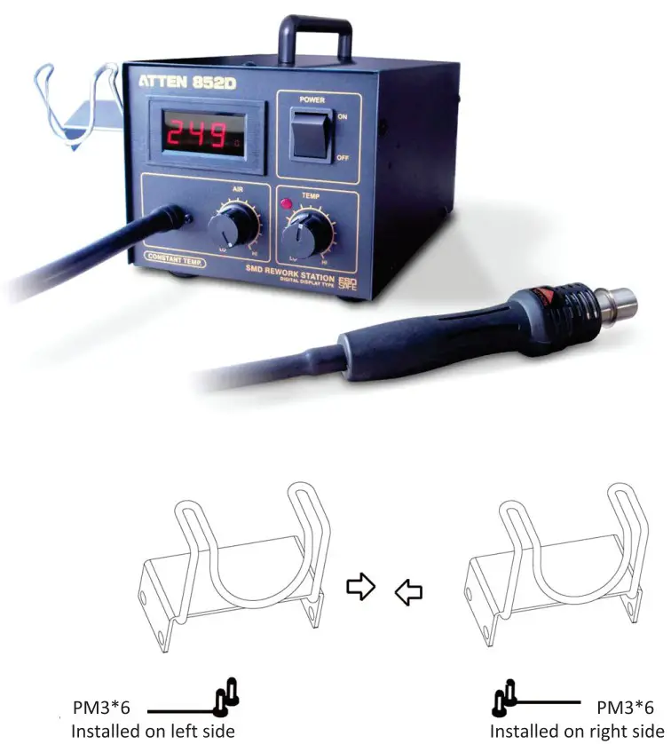 ATTEN AT852D Hot Air Station - fig