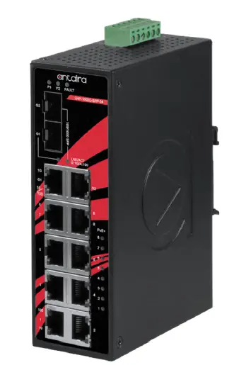 Antaira LNP-1002C-SFP-24 Series Industrial Unmanaged PoE Switch 