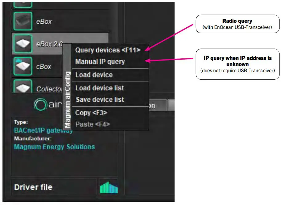 MAGNUM FIRST Mx-EBOX BACnet IP Gateway Instruction Manual - Configuration Process