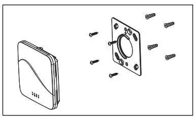 MAGNUM FIRST Mx-EBOX BACnet IP Gateway Instruction Manual - Screw backplate to wall or ceiling