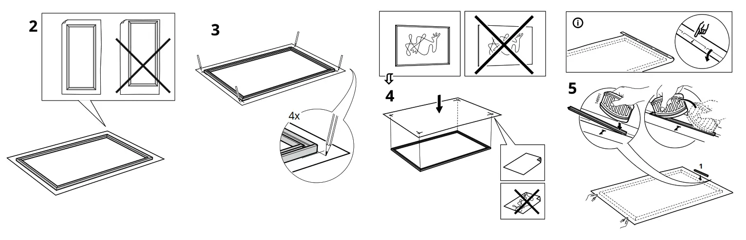 IKEA BJORKSTA Picture with Frame - fig1