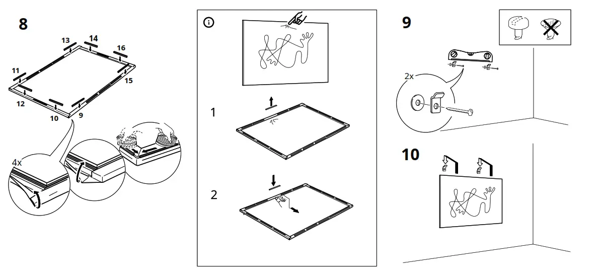 IKEA BJORKSTA Picture with Frame - fig4