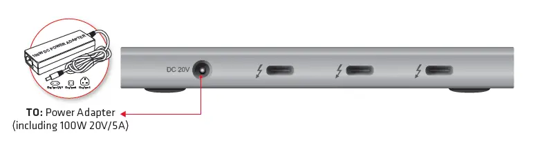 Club-3D-CSV-1580-Thunderbolt-4-Portable-5 In 1-Hub-with-Smart-Power-FIG- (2)