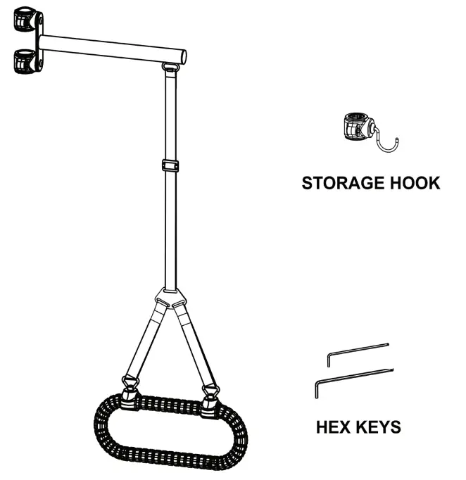 Hartmobility TSGA602 Titan Pole Accessory with SafetyGrip - KIT CONTENTS