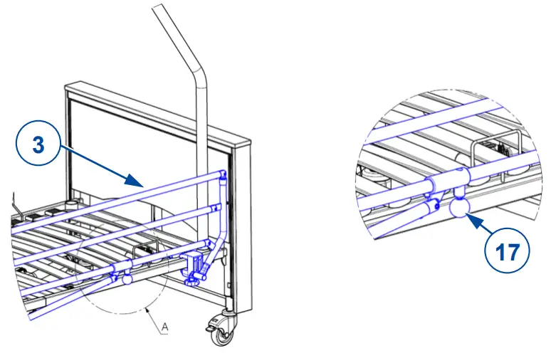VERMEIREN 2023 05 Nursing Bed User - rail up