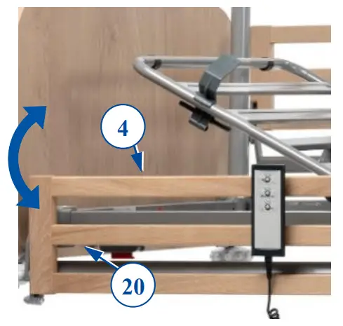 VERMEIREN 2023 05 Nursing Bed User - side rail