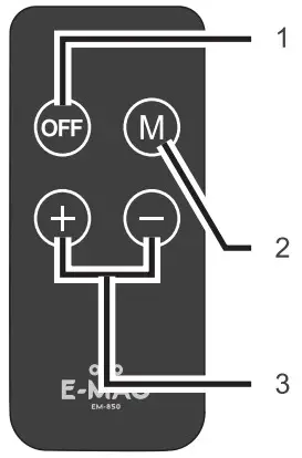 OTO EM 850 Wireless E Mag Device - Remote controller