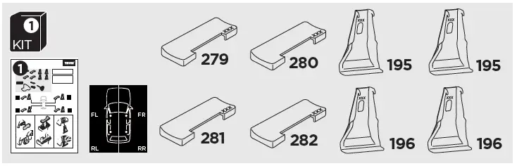 THULE-145060-BMW-X1-Roof-Rack-Kit-FIG- (1)