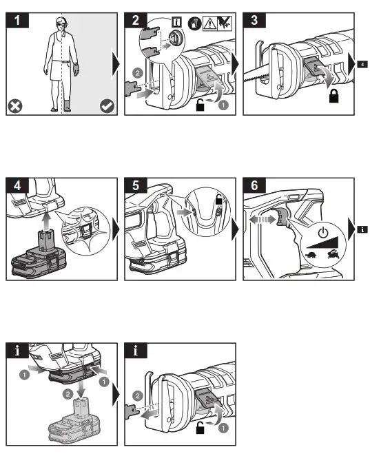 RYOBI RRS18 Reciprocating Saw - fig
