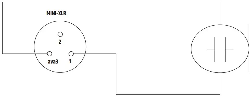BELTPACK MINI-XLR PIN ASSIGNMENT