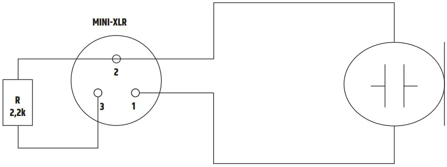 BELTPACK MINI-XLR PIN ASSIGNMENT