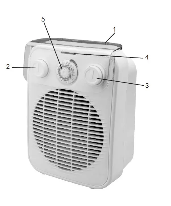 Ardes AR4F10TI Fan Heater with Timer-fig-1