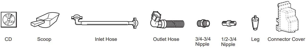 HOSHIZAKI IM240NE Self Contained Cuber Machine - ACCESSORIES
