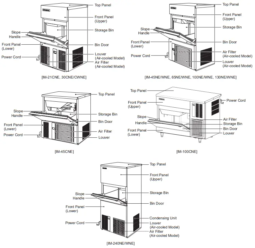 HOSHIZAKI IM240NE Self Contained Cuber Machine - INSTALLATION INSTRUCTIONS