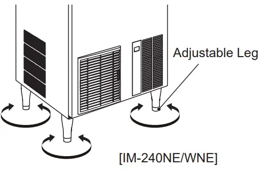HOSHIZAKI IM240NE Self Contained Cuber Machine - INSTALLATION