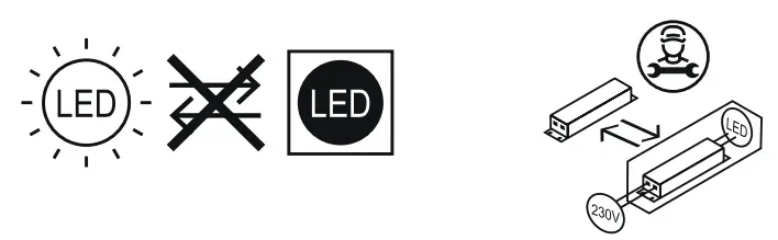 Knightsbridge SHE1BEM 18W LED Round Bulkhead CCT with Emergency - LED light