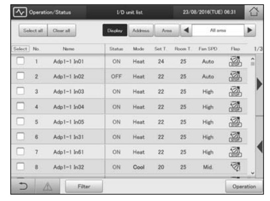 Panasonic CZ-256ESMC3 Touch Screen Controller - settings