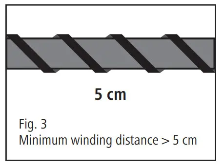 KERBL 223582 Heating Cable 230V 1m,16W - Minimum winding distance