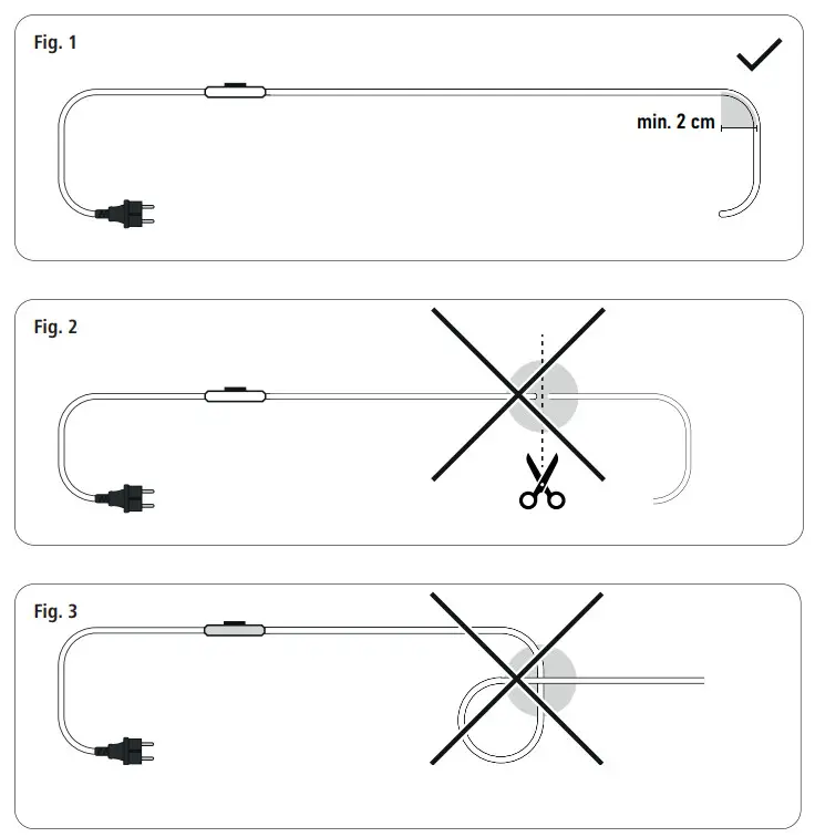 KERBL 223582 Heating Cable 230V 1m,16W - fig