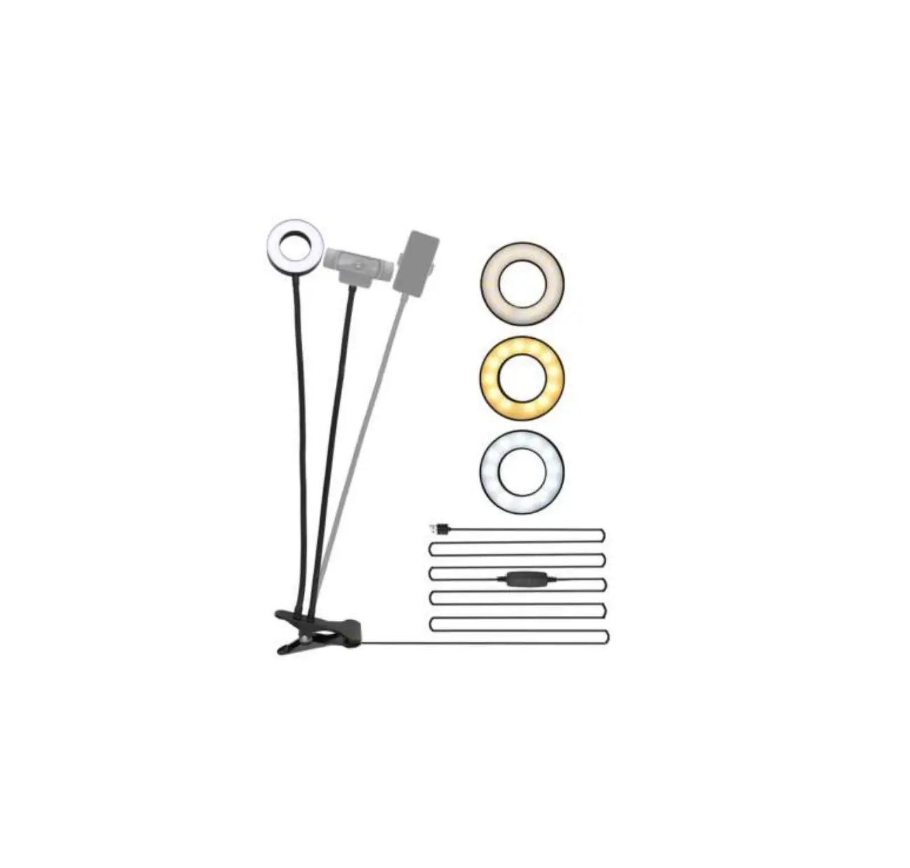 Nexigo Extend 3.5 Inch Selfie Ring Light With Webcam Smartphone Holder User Manual Nexigo Extend 3.5 Inch Selfie Ring Light With Webcam Smartphone Holder User Manual