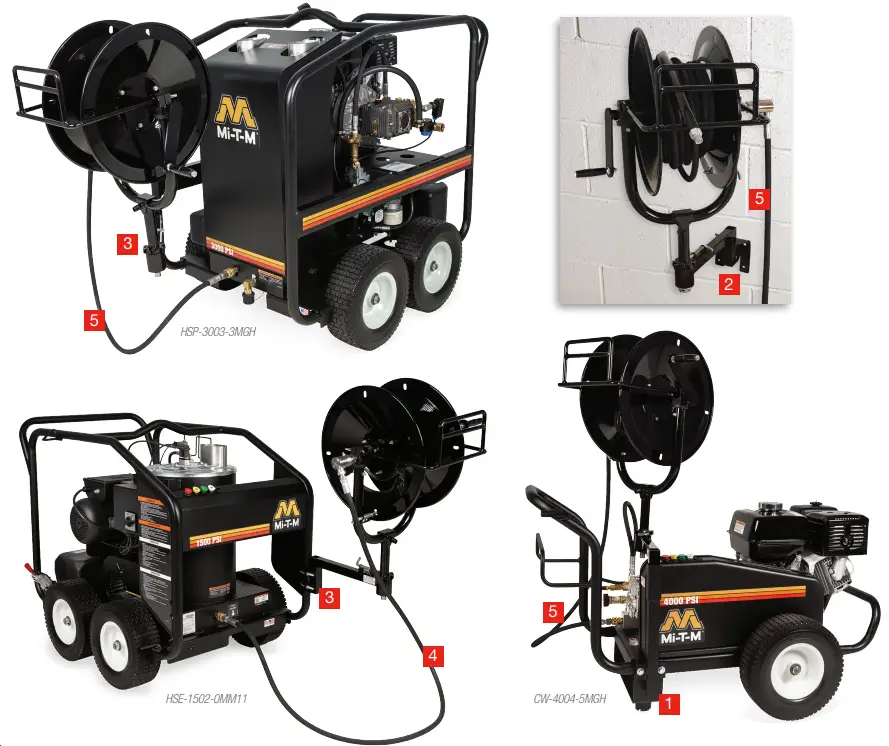 Mi-T-M 50-0195 Professional Hose Reel - fig 1