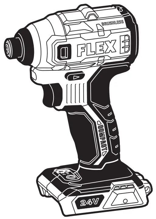 FLEX FX1331 24V Brushless Impact Driver -