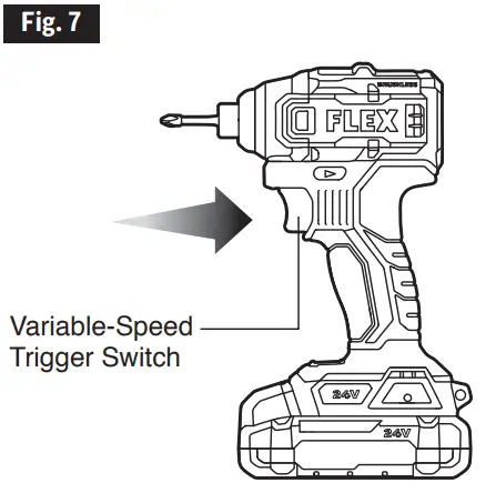 FLEX FX1331 24V Brushless Impact Driver - Fig. 7