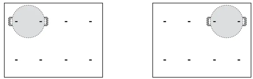 KitchenAid 32 Inch Stainless Steel Frame Induction Cooktop - ooking positions