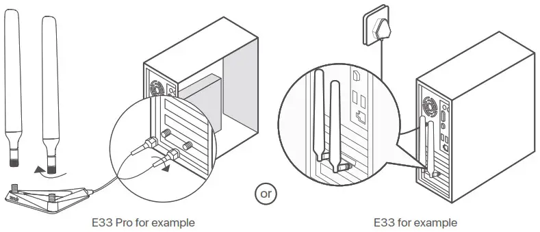 Tenda E30 Wireless PCI Express Adapter - Install the Wireless Adapter 4