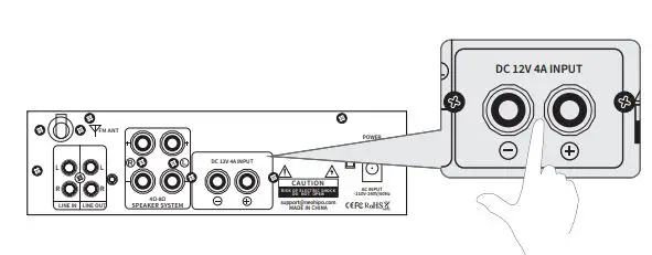 NEOHIPO AM02 300W Bluetooth AV Power Amplifier User Manual - Be sure that the volume