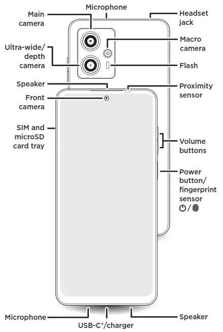 motorola XT2333-3 moto g23 Smartphone - OVERVEW