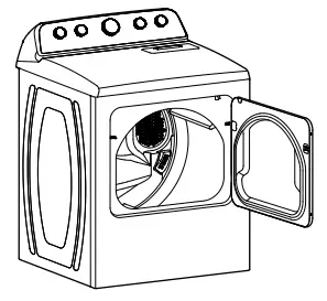 MAYTAG MGD5030MW Top Load Gas Dryer with Extra Power - Load clothes