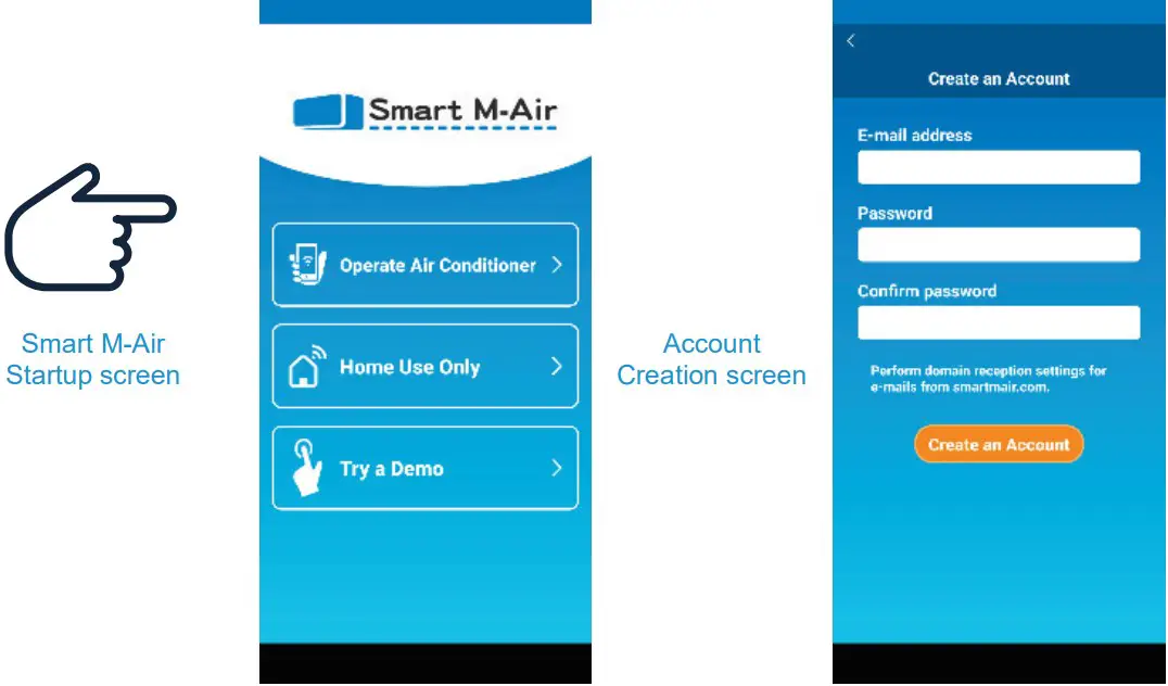 Smart M-Air] settings