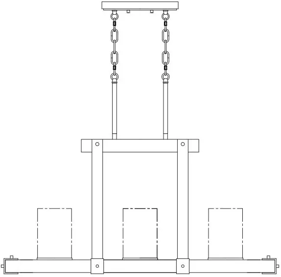 KICHLER 34752A 3-Light Island Pendant Light-product
