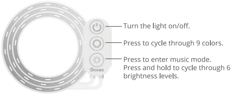 Govee B09B75WHSY 25ft LED Strip Lights