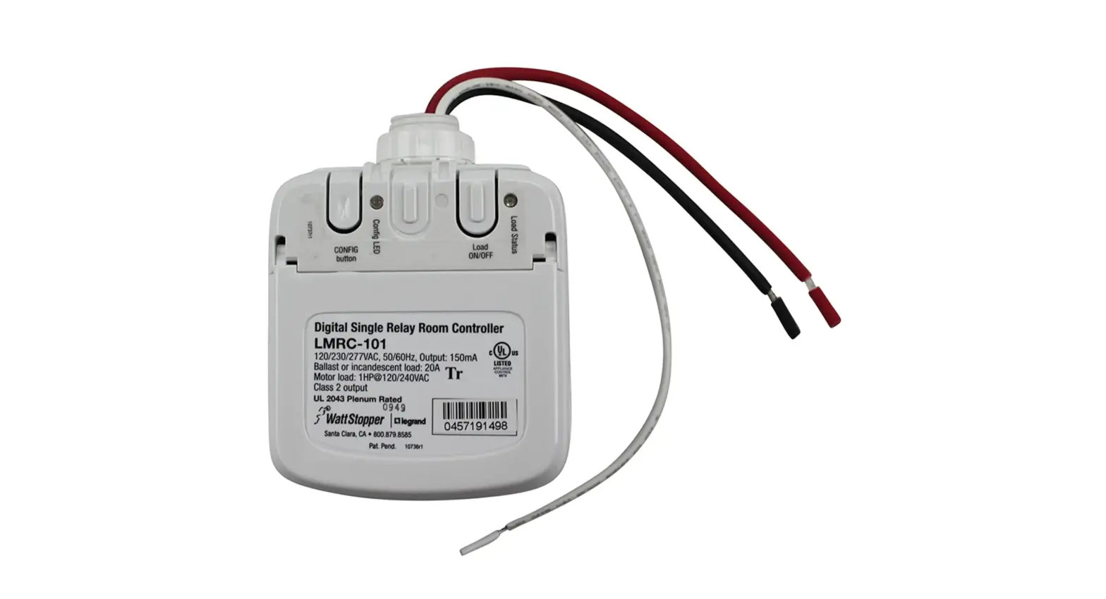 Legrand Lmrc-101 Wattstopper Digital Lighting Management Single Relay Room Controller User Manual Legrand Lmrc-101 Wattstopper Digital Lighting Management Single Relay Room Controller User Manual