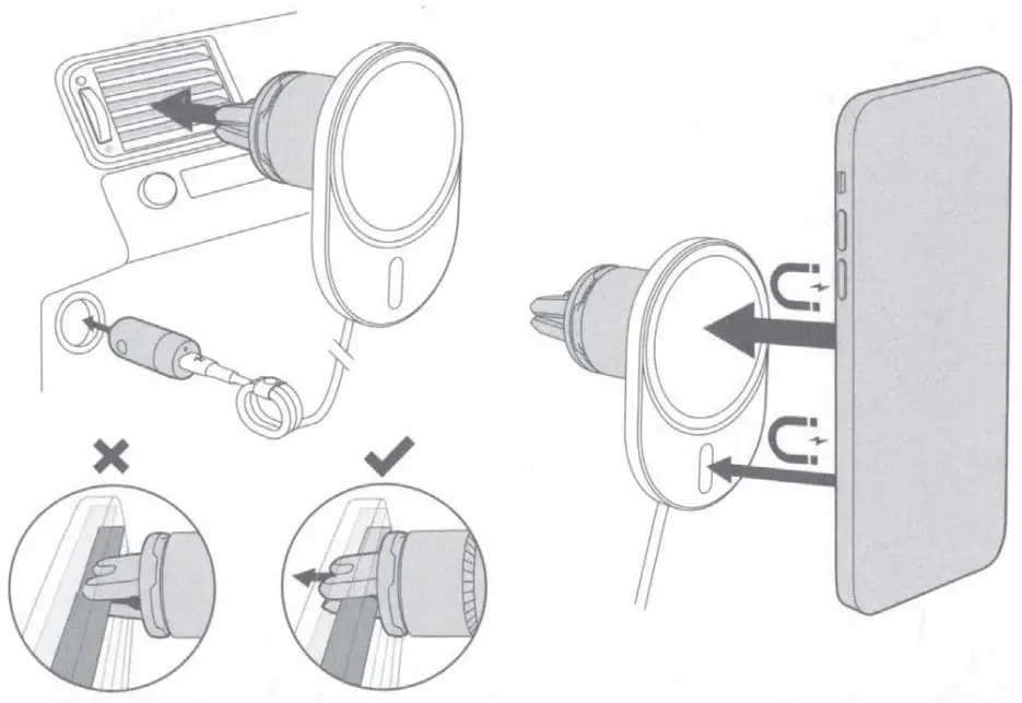 belkin WIC008 Boost Charge Pro Wireless Car Charger - parts