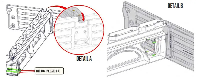 DECKED MH1 Colorado Crew or D Max Crew Bed Storage Drawer System - ASSEMBLY