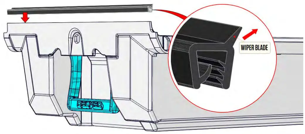DECKED MH1 Colorado Crew or D Max Crew Bed Storage Drawer System - Fig6