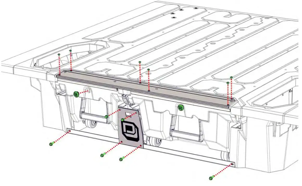 DECKED MH1 Colorado Crew or D Max Crew Bed Storage Drawer System - Fig7