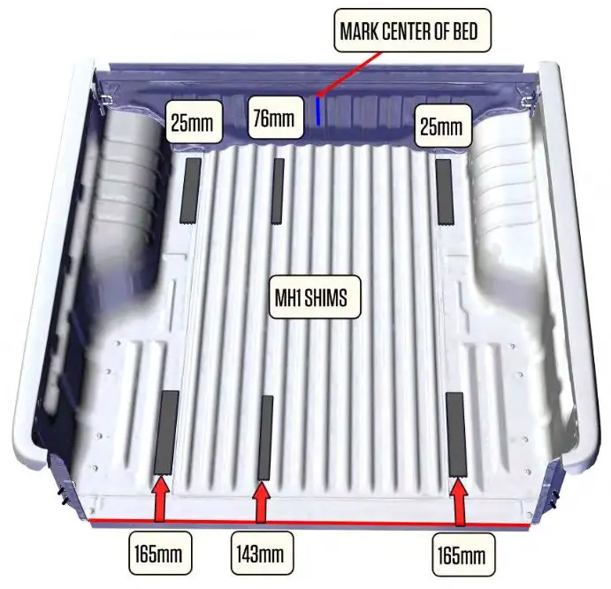 DECKED MH1 Colorado Crew or D Max Crew Bed Storage Drawer System - bed length