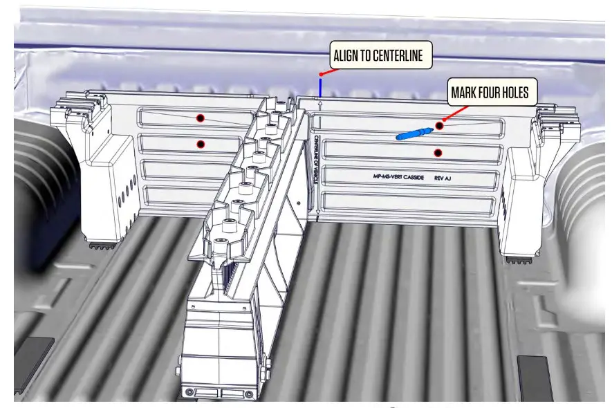 DECKED MH1 Colorado Crew or D Max Crew Bed Storage Drawer System - bed length2