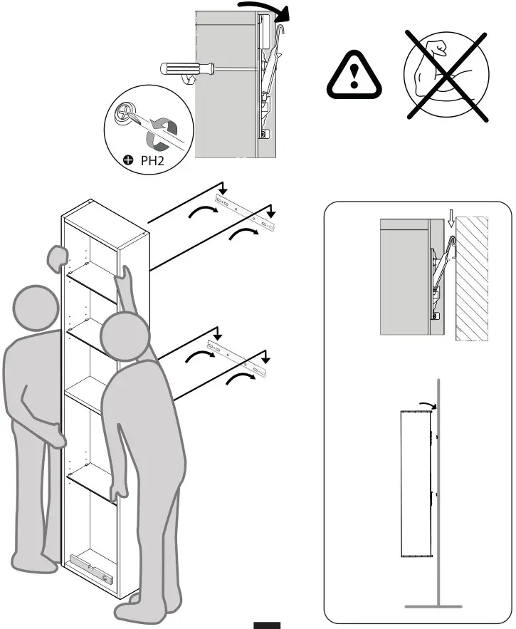 SENSEA NEOLINE 35 Bathroom Cabinet - Montage 1
