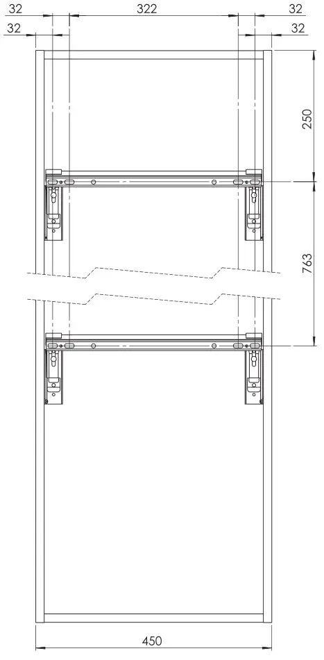SENSEA NEOLINE 35 Bathroom Cabinet - Preparation 2