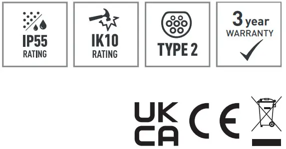 BG SYNCEV EVS7GGR-02 EV Charger Socketed 7.4kw Wall Charger - icon