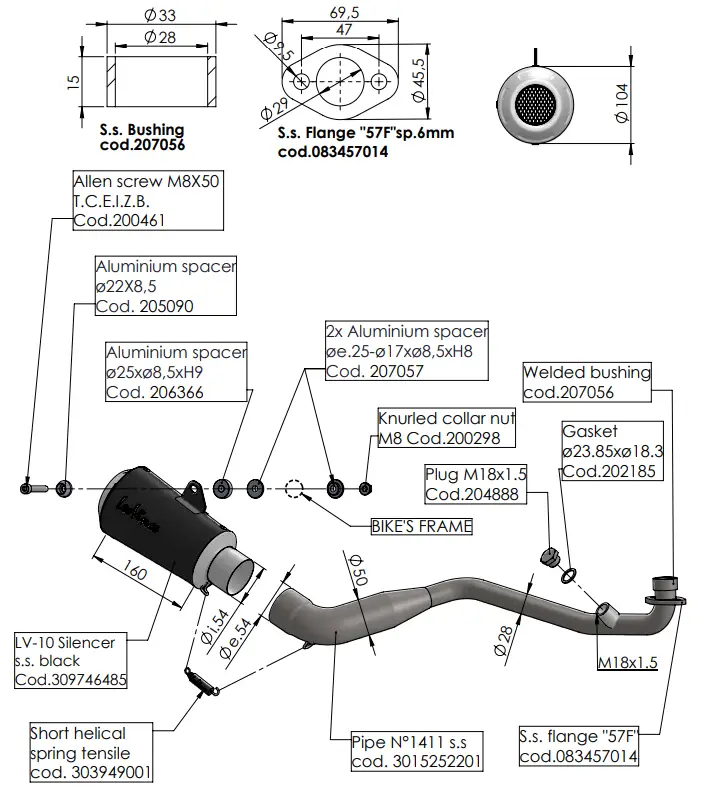 LeoVince 15252 Stainless Steel Exhaust - photo 5