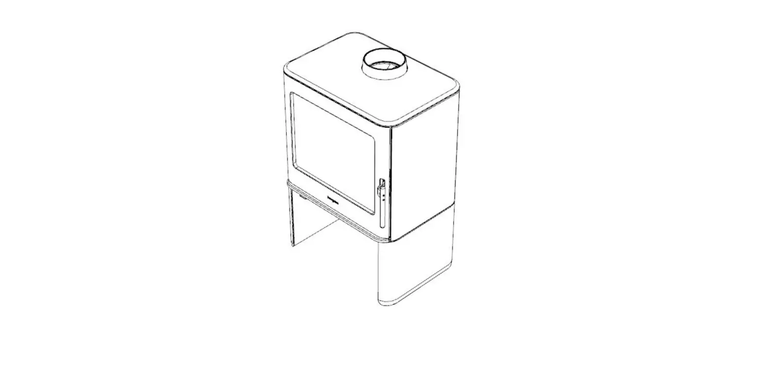 Hergom E-40 Freestanding Wood Fireplace Owner's Manual