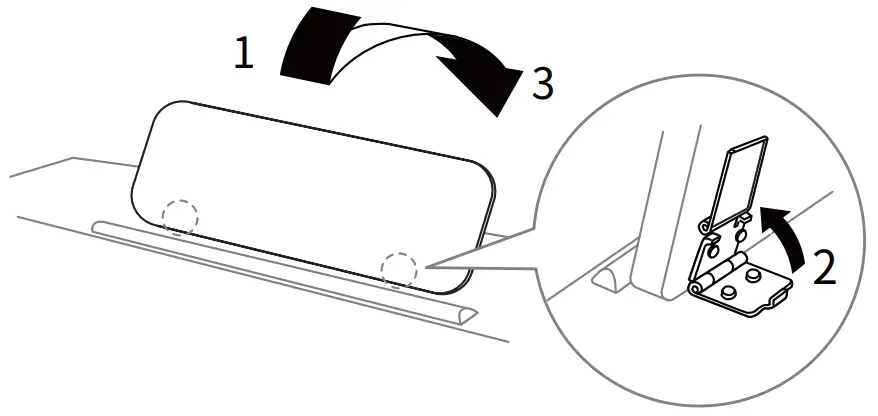 DONNER DDP 200 88 Keys Digital Piano - metal supports 1